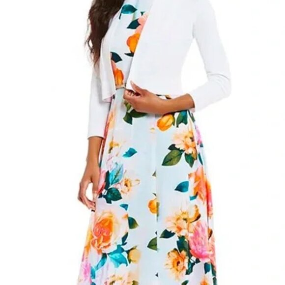 Calvin Klein 3/4 Sleeve Shrug - White - Excellent Condition - Picture 3 of 6